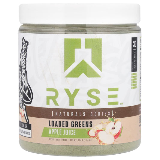 RYSE, Natural Series, Loaded Greens, Apple Juice, 10.4 oz (294 g) - Image 1