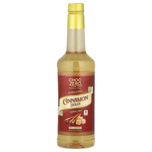Sugar-Free Cinnamon Dolce Syrup by ChocZero, 25.4 fl oz (750 ml) - Image 1