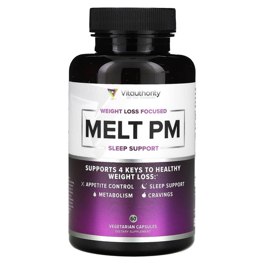 Vitauthority, Melt PM, Sleep Support, 60 Vegetarian Capsules - Image 1