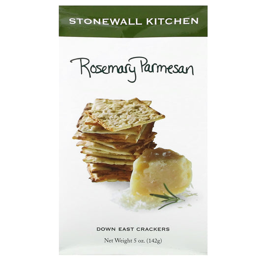 Stonewall Kitchen, Down East Crackers, Rosemary Parmesan, 5 oz (142 g) - Image 1