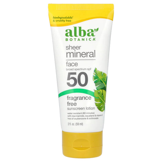 Protect Your Skin with Alba Botanica's Fragrance-Free SPF 50 Sunscreen - Image 1