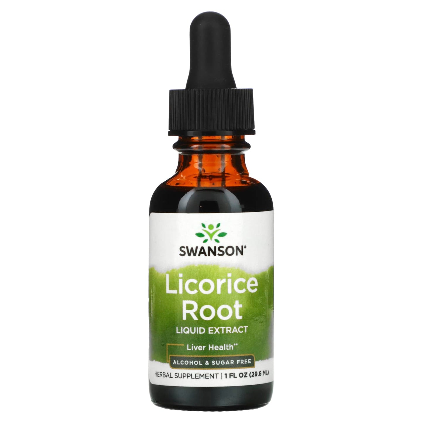 Swanson, Licorice Root Liquid Extract, 1 fl oz (29.6 ml) (2,000 mg per Serving) - Image 1