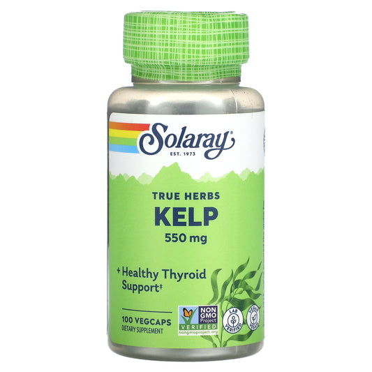 Solaray, True Herbs, Kelp, 100 Vegcaps - Image 1