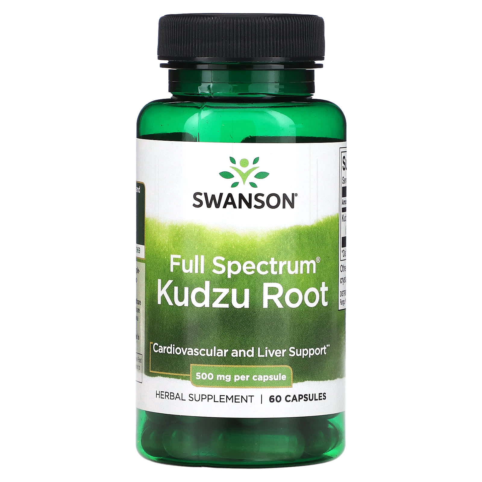Swanson, Full Spectrum Kudzu Root, 500 mg, 60 Capsules - Image 1