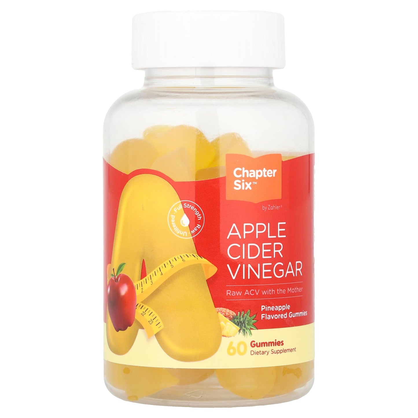 Chapter Six Apple Cider Vinegar Gummies with Pineapple - 60 Count - Image 1