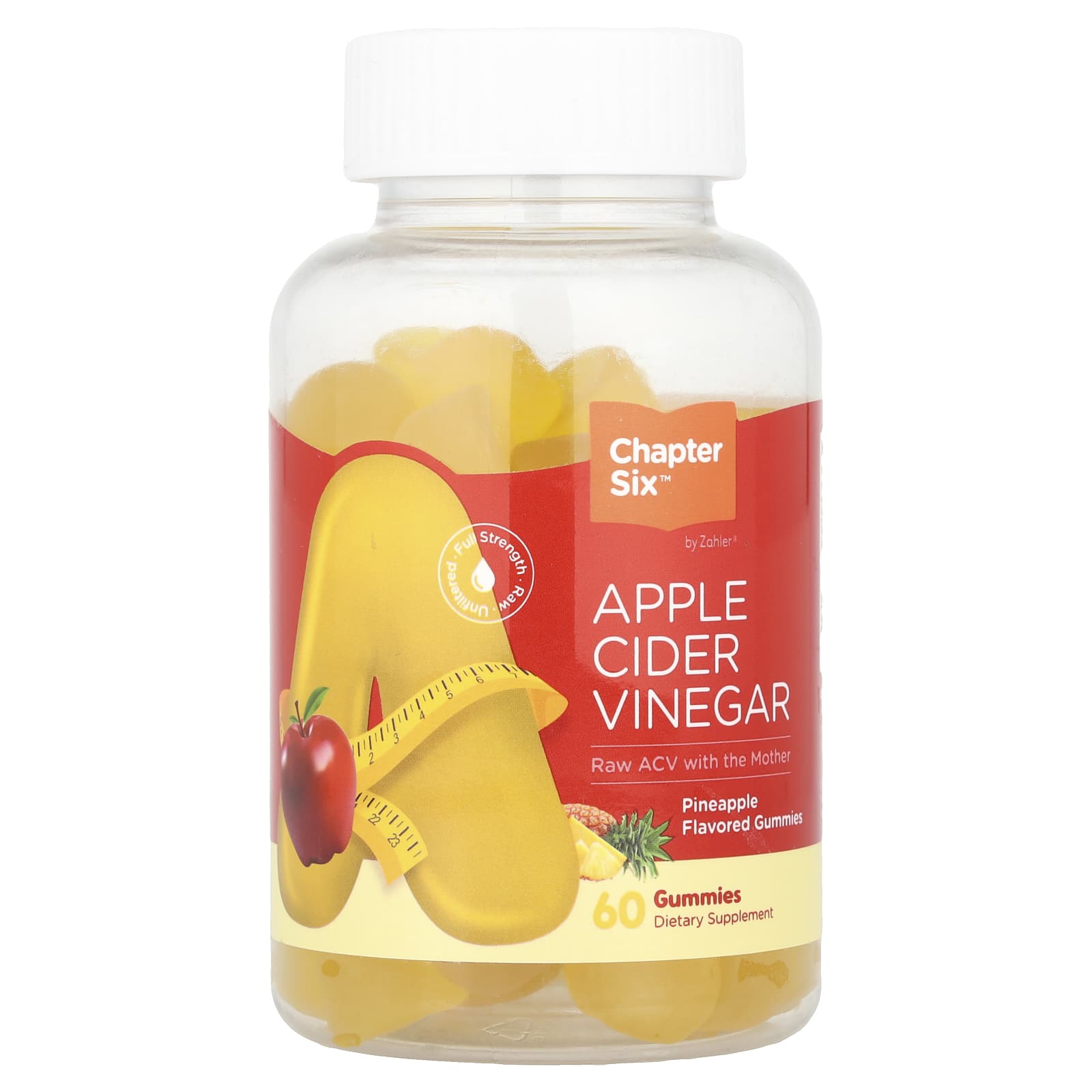 Chapter Six Apple Cider Vinegar Gummies with Pineapple - 60 Count - Image 1