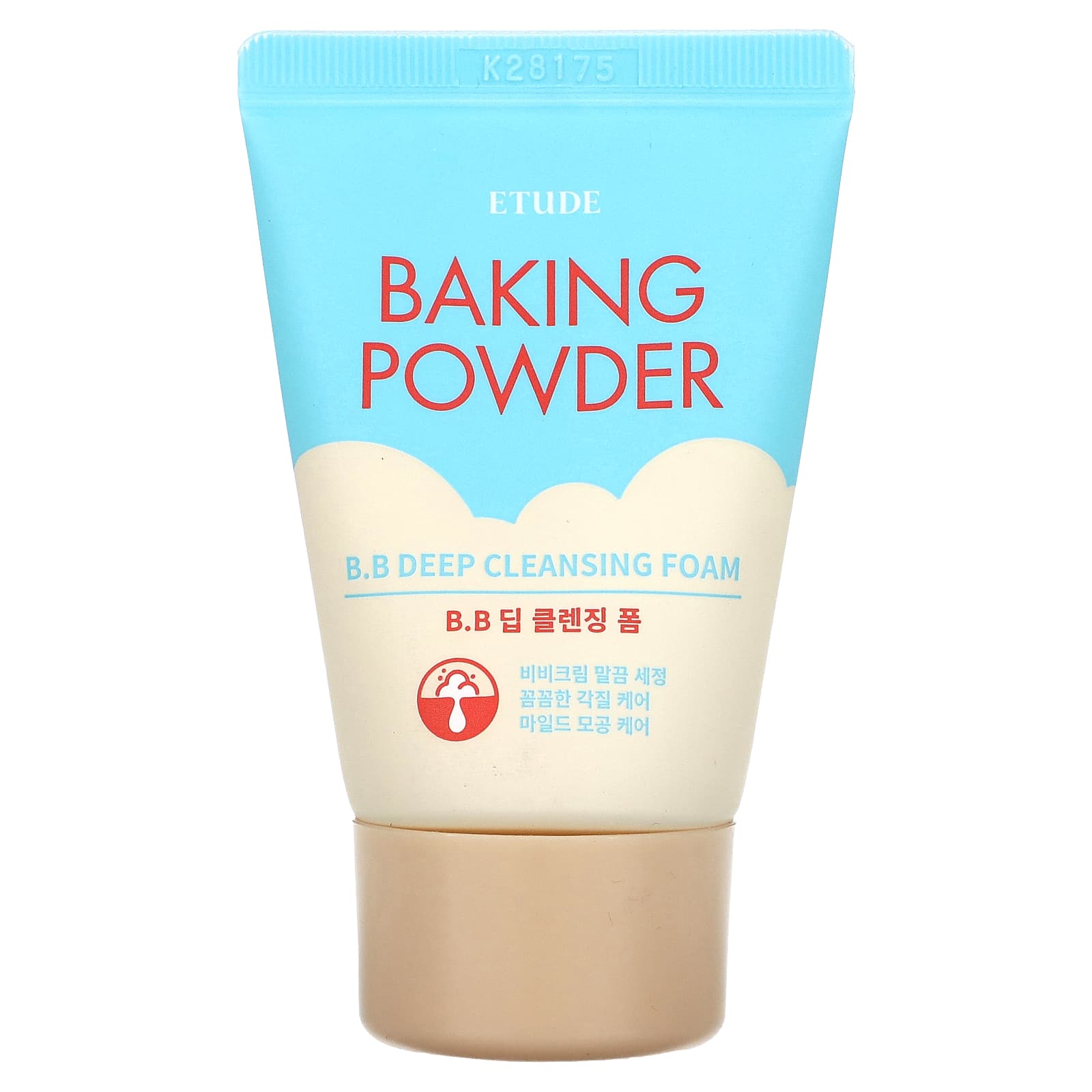 Etude B.B Deep Cleansing Foam with Baking Powder, 1.06 oz - Image 1