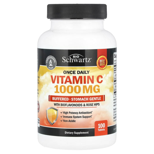 BioSchwartz Buffered Vitamin C 100 Tablets - Immune System Support - Image 1