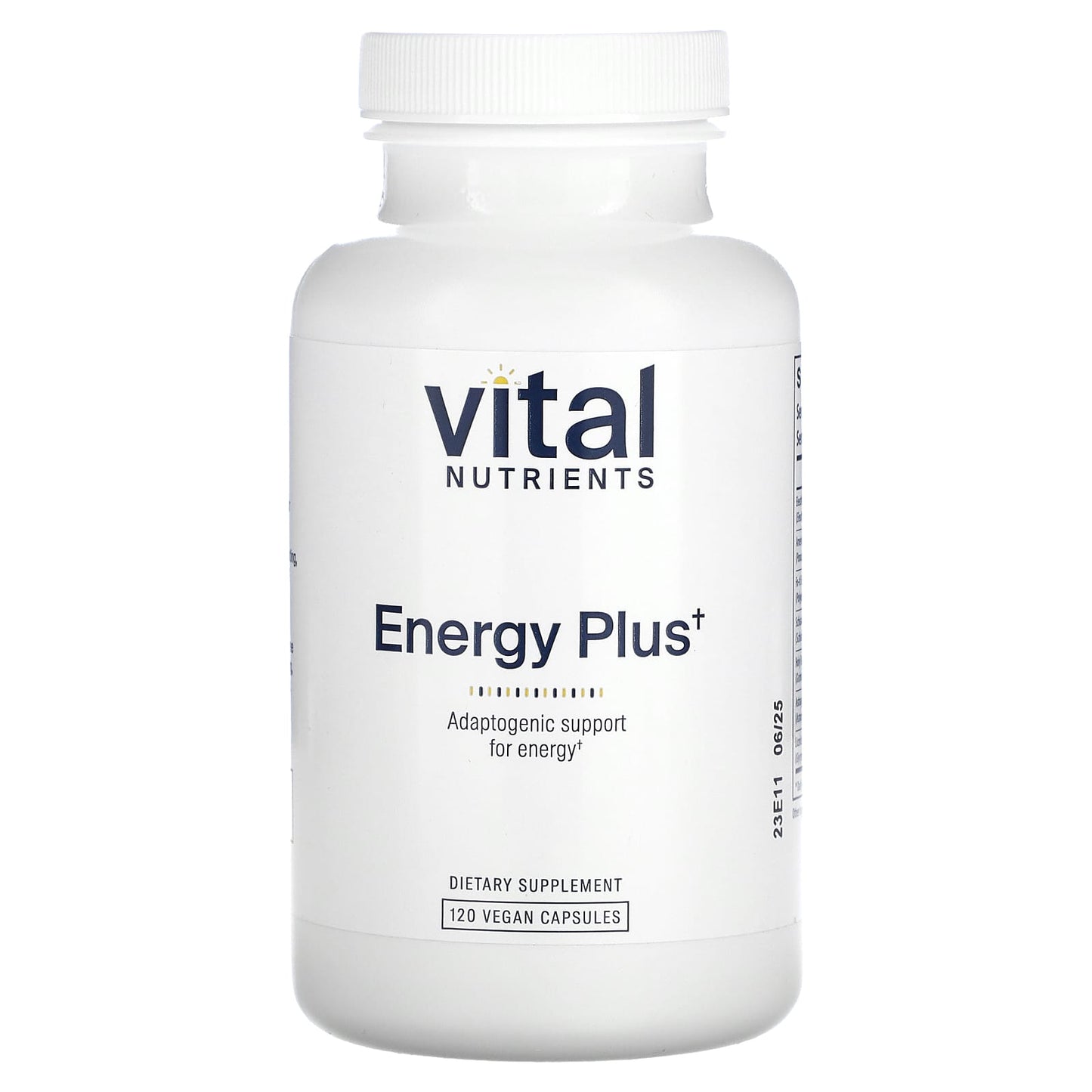 Vital Nutrients, Energy Plus, 120 Vegan Capsules - Image 1
