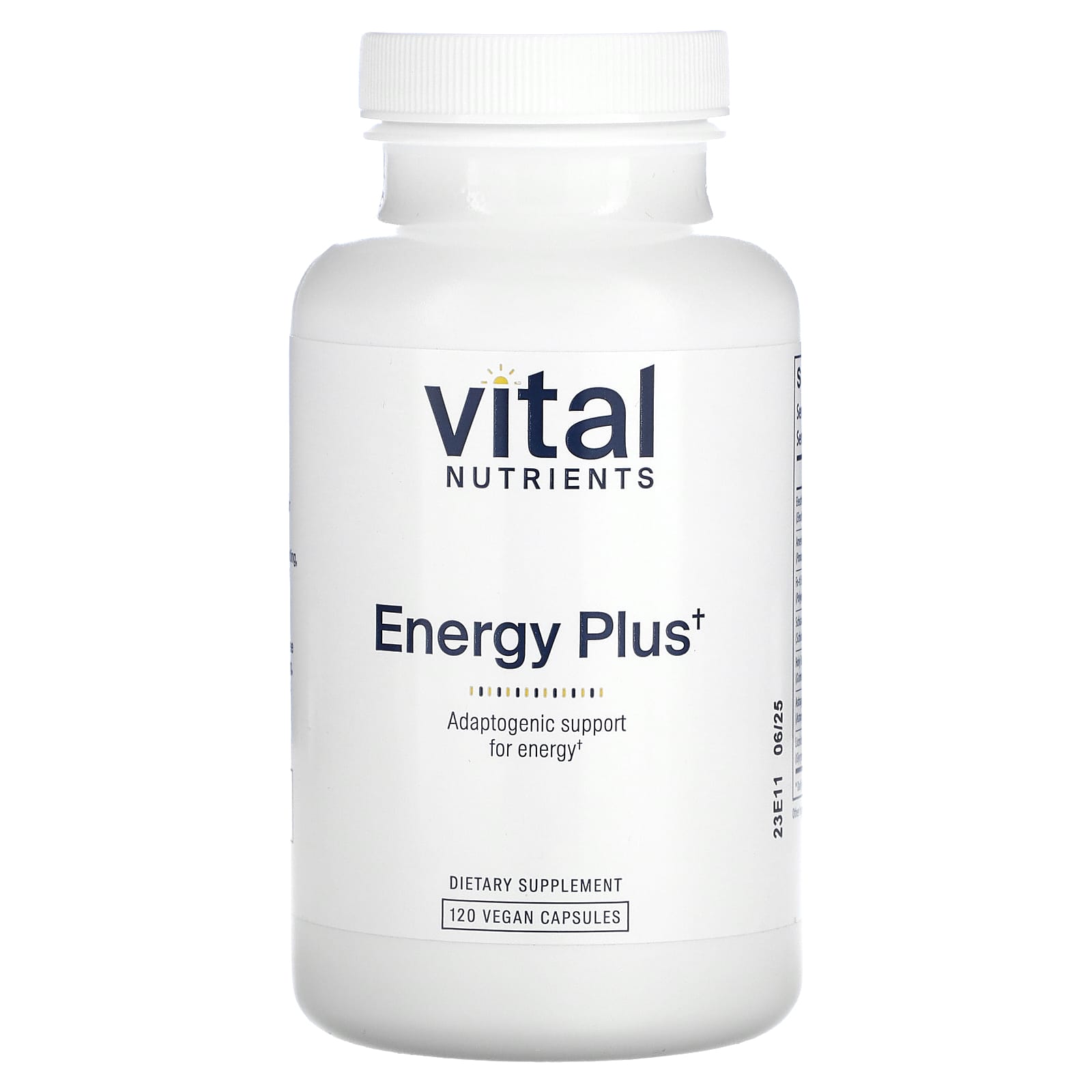 Vital Nutrients, Energy Plus, 120 Vegan Capsules - Image 1