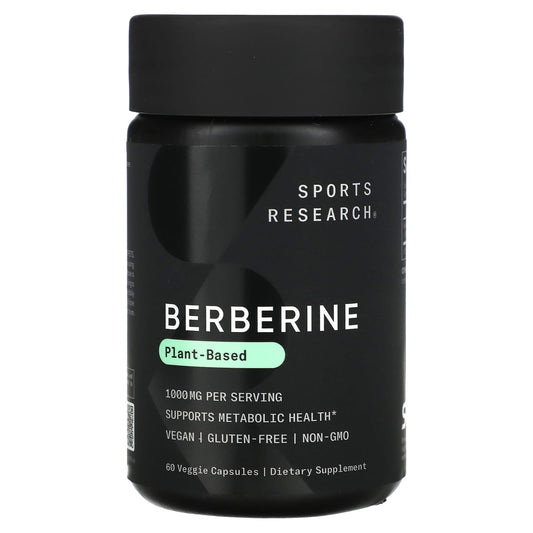 Sports Research, Berberine, 60 Veggie Capsules (500 mg per Capsule) - Image 1