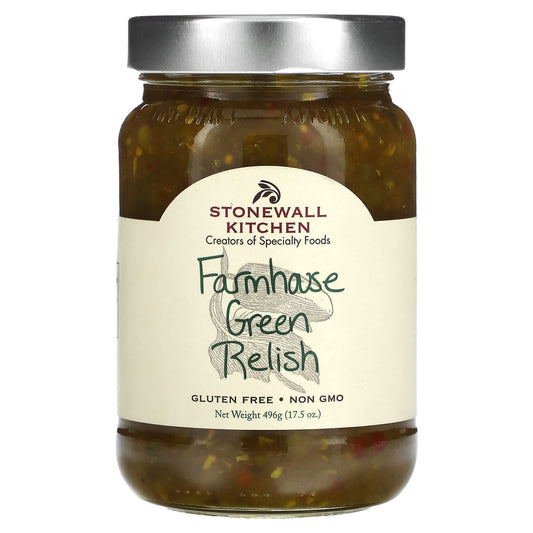 Stonewall Kitchen, Farmhouse Green Relish, 17.5 oz (496 g) - Image 1