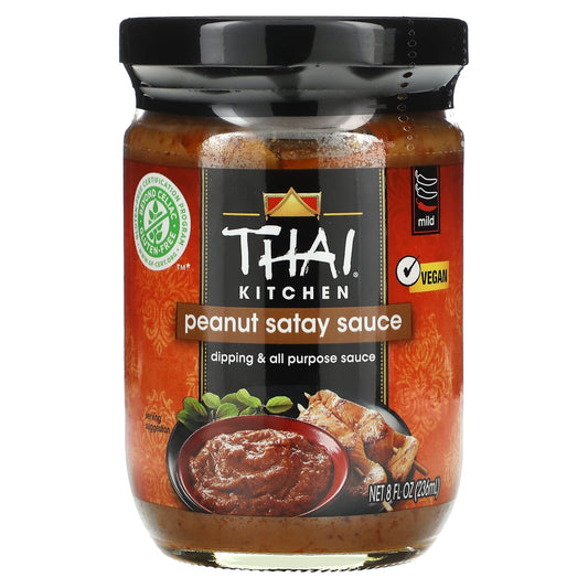 Thai Kitchen, Peanut Satay Sauce, Mild, 8 fl oz (236 ml) - Image 1