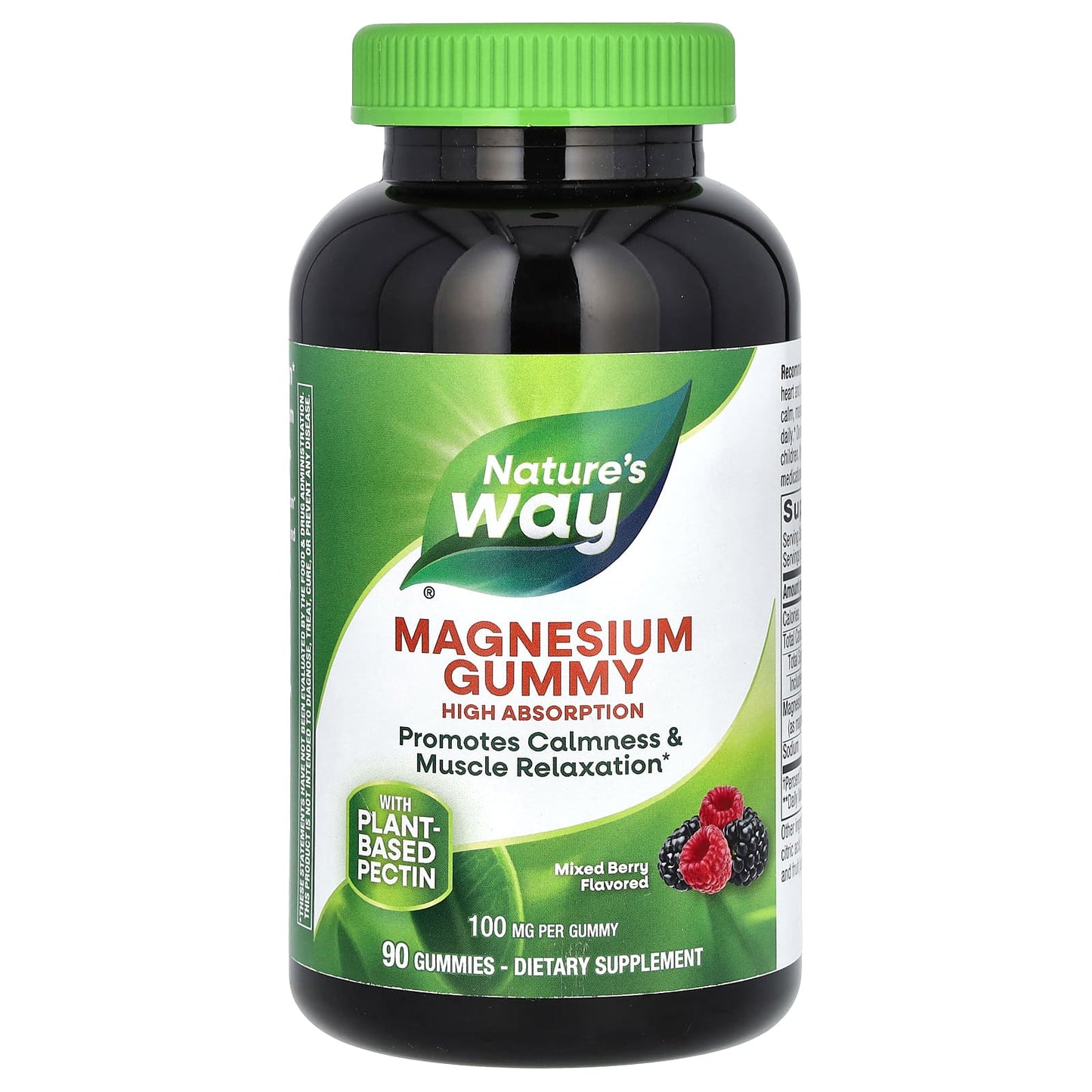 Nature's Way, Magnesium Gummy, Mixed Berry, 100 mg, 90 Gummies - Image 1
