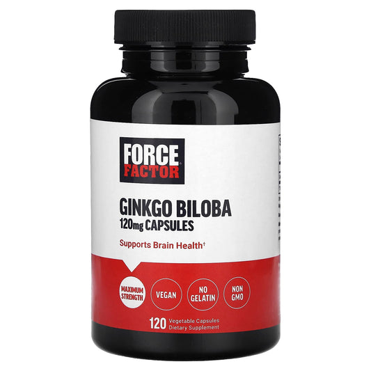 Boost Brain Health with Force Factor Ginkgo Biloba, 120 mg - 120 Capsules - Image 1