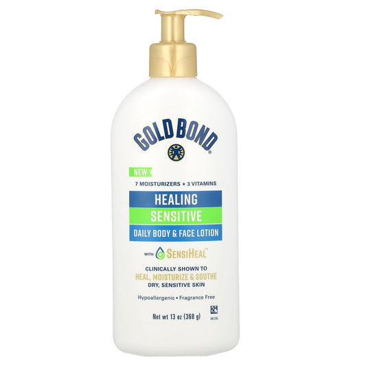 Fragrance-Free Gold Bond Lotion for Dry, Sensitive Skin, 13 oz - Image 1