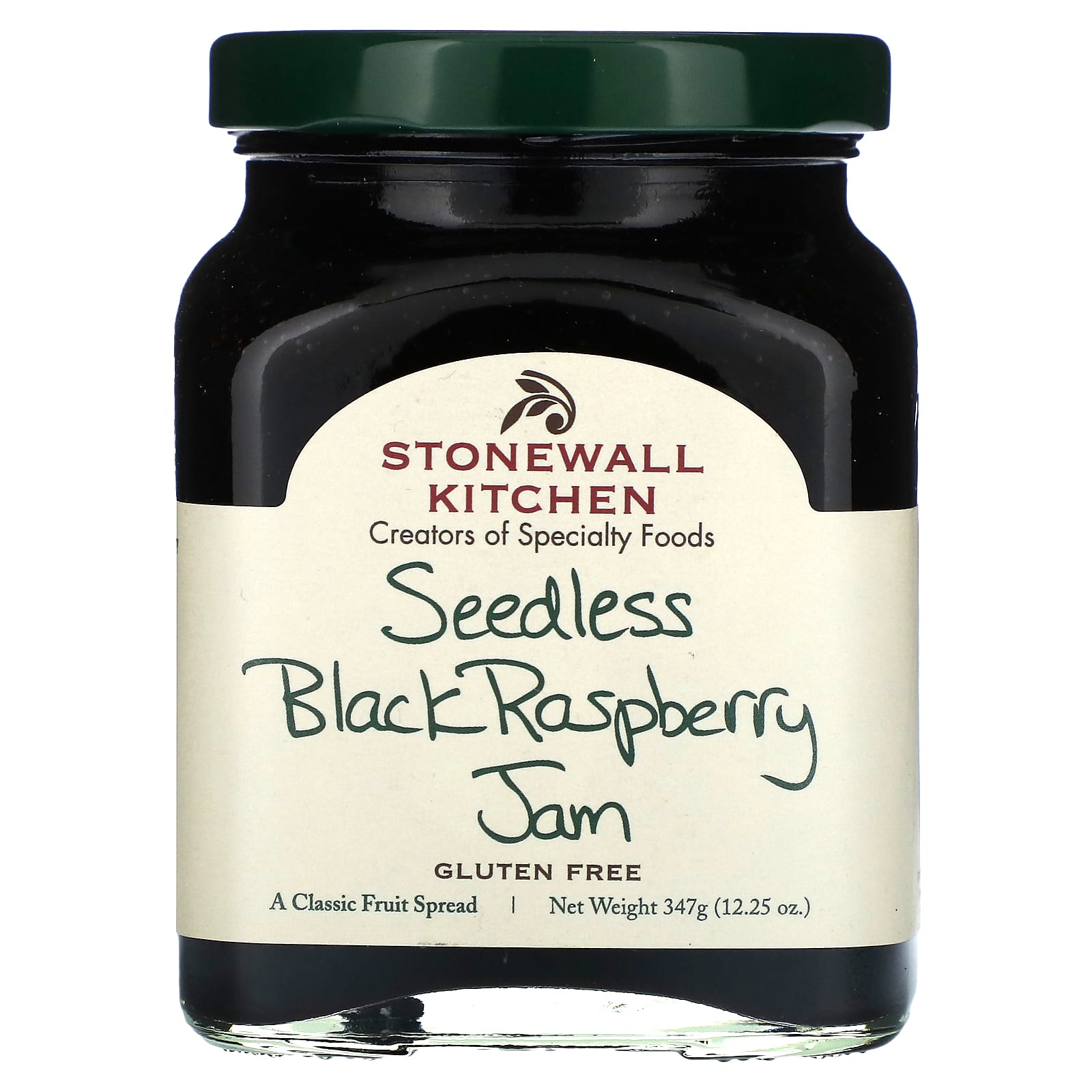 Stonewall Kitchen, Seedless Black Raspberry Jam, 12.25 oz (347 g) - Image 1