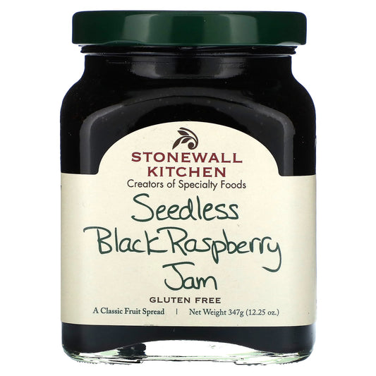 Stonewall Kitchen, Seedless Black Raspberry Jam, 12.25 oz (347 g) - Image 1