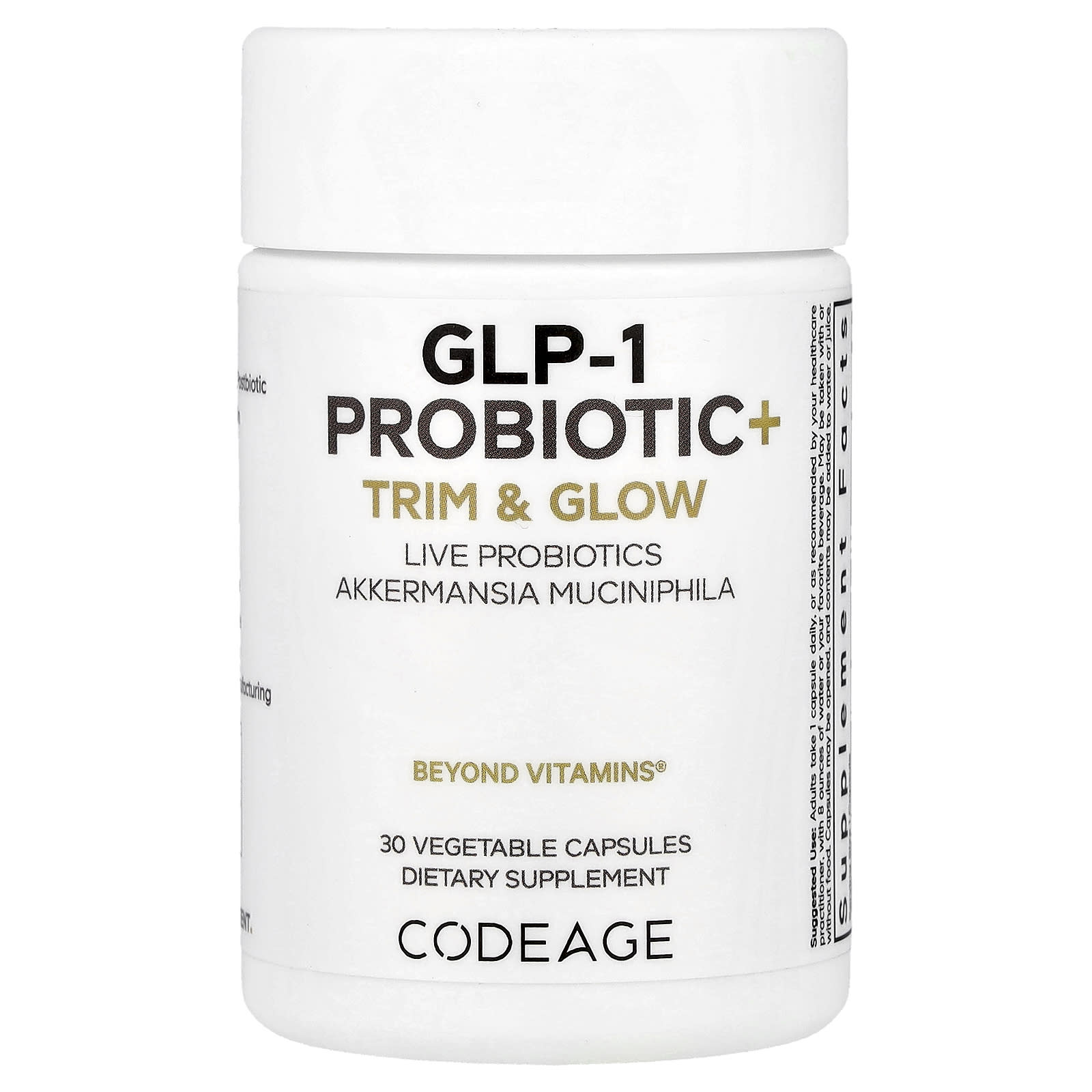 Support Healthy Weight and Glowing Skin with Codeage GLP-1 Probiotic+ - Image 1