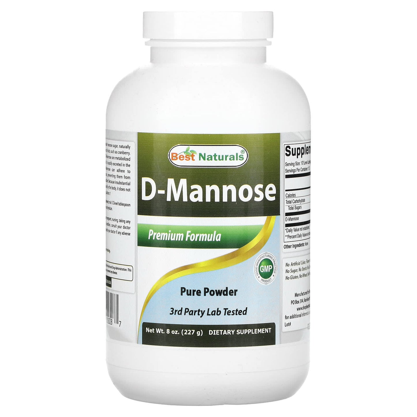 D-Mannose Supplement by Best Naturals, 8 oz - Image 1