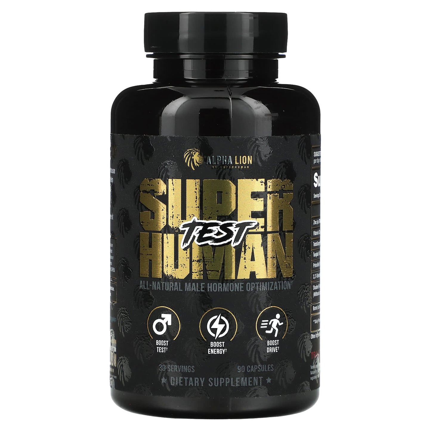 Alpha Lion Superhuman Test 90 Capsules | Boost Testosterone & Energy - Image 1