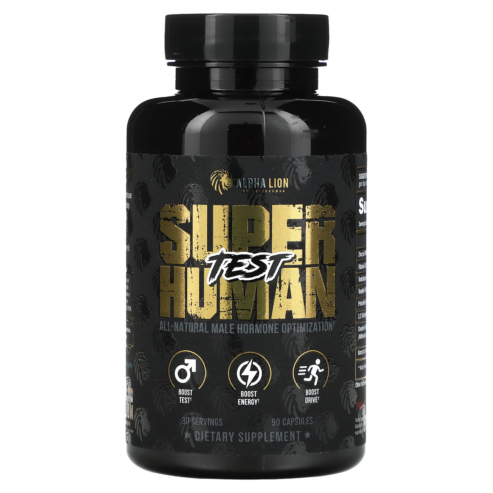 Alpha Lion Superhuman Test 90 Capsules | Boost Testosterone & Energy - Image 1