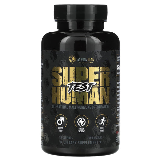 Alpha Lion Superhuman Test 90 Capsules | Boost Testosterone & Energy - Image 1