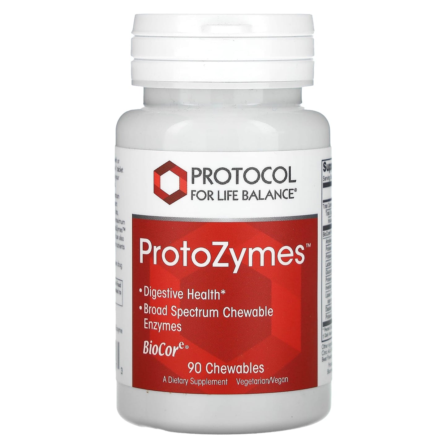 Protocol for Life Balance, ProtoZymes, 90 Chewables - Image 1