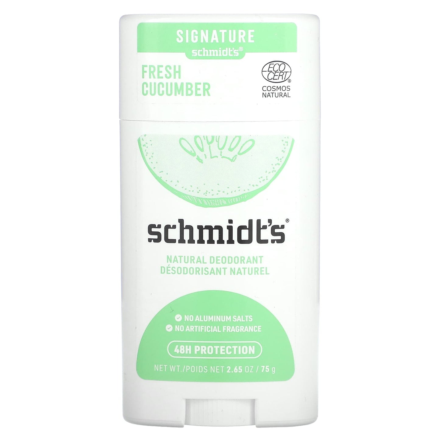 Schmidt's, Natural Deodorant, Fresh Cucumber, 2.65 oz (75 g) - Image 1