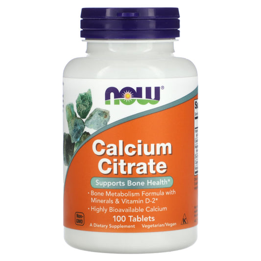 NOW Foods, Calcium Citrate , 100 Tablets - Image 1