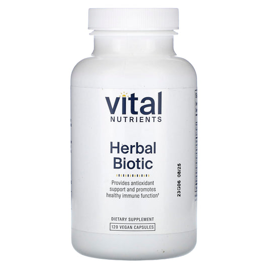 Vital Nutrients, Herbal Biotic, 120 Vegan Capsules - Image 1