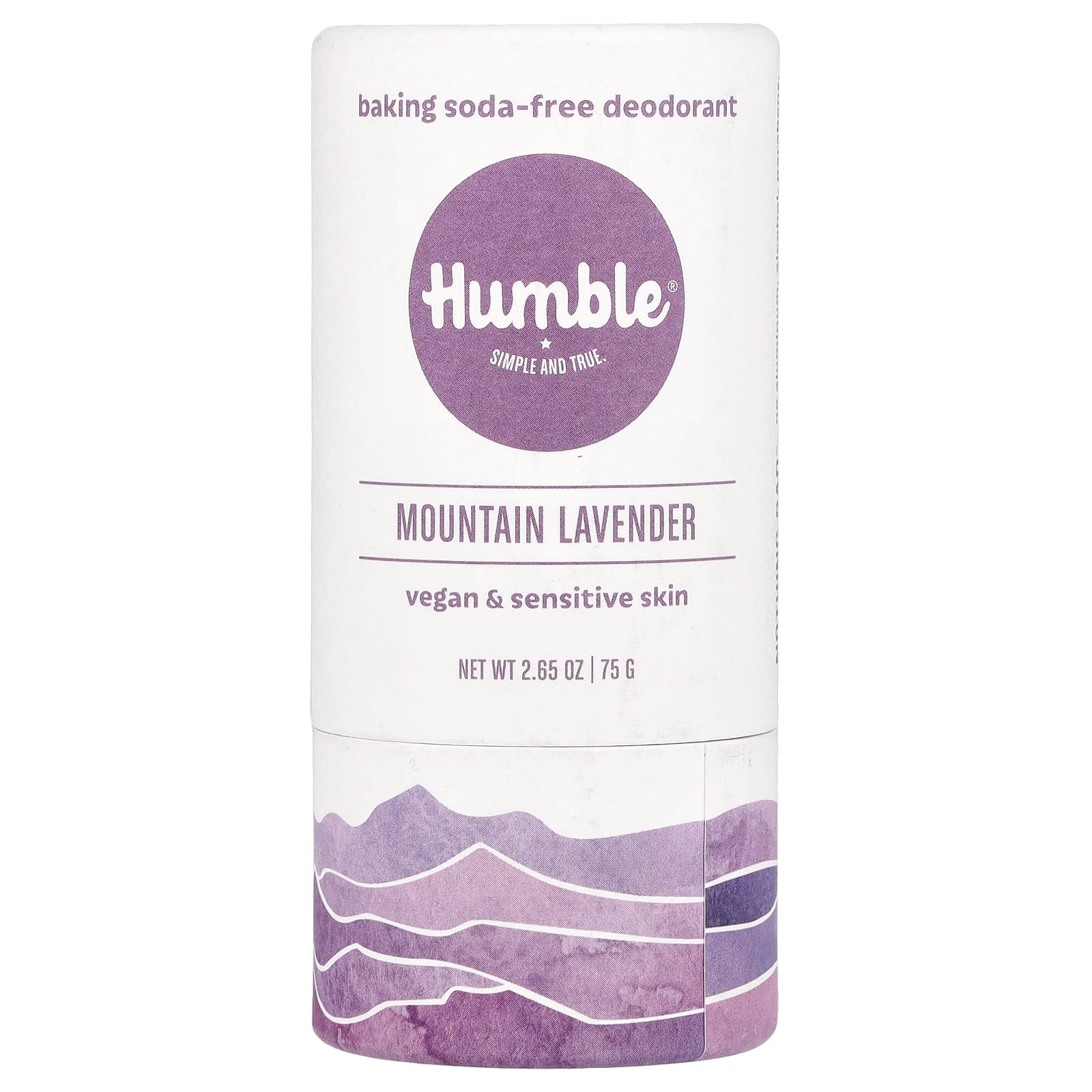Natural, Cruelty-Free Deodorant by Humble Brands - Mountain Lavender, 2.65 oz - Image 1