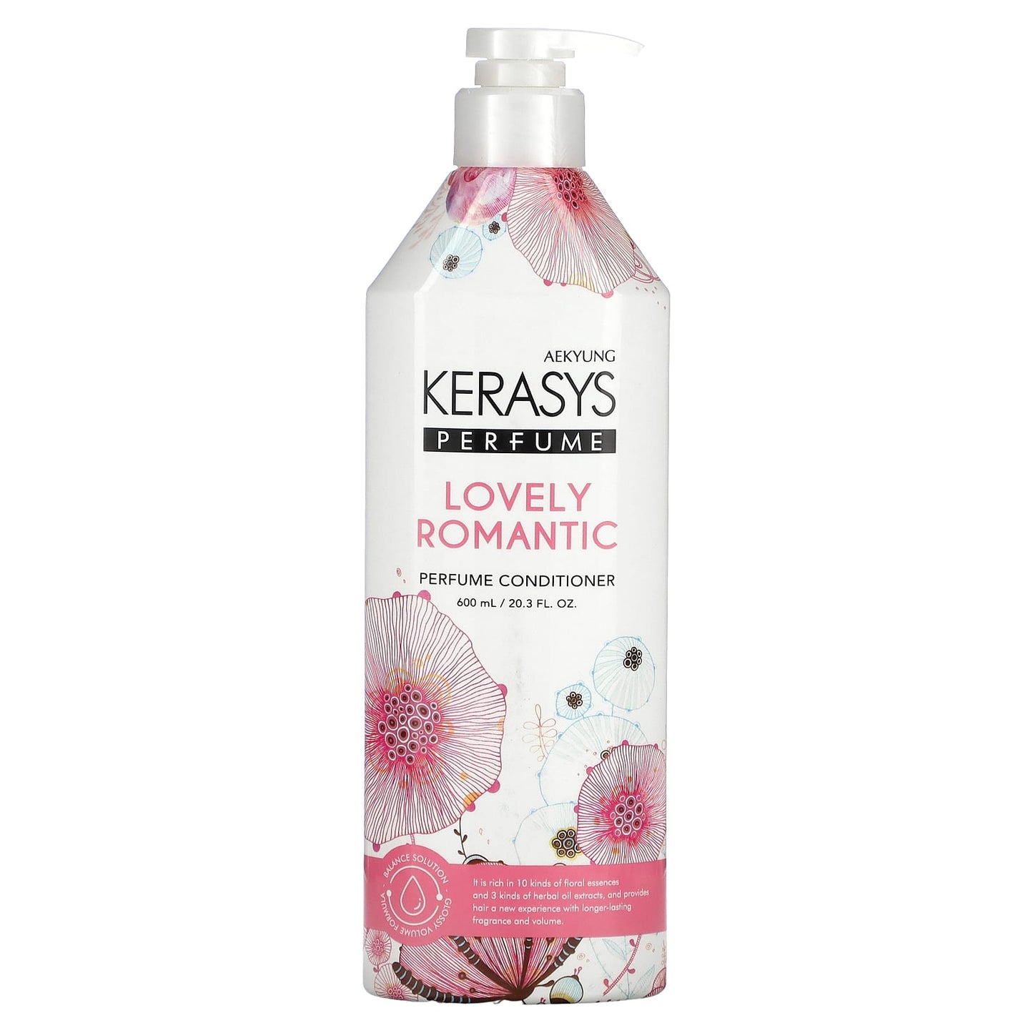 Kerasys, Lovely Romantic Perfume Conditioner, 20.3 fl (600 ml) - Image 1