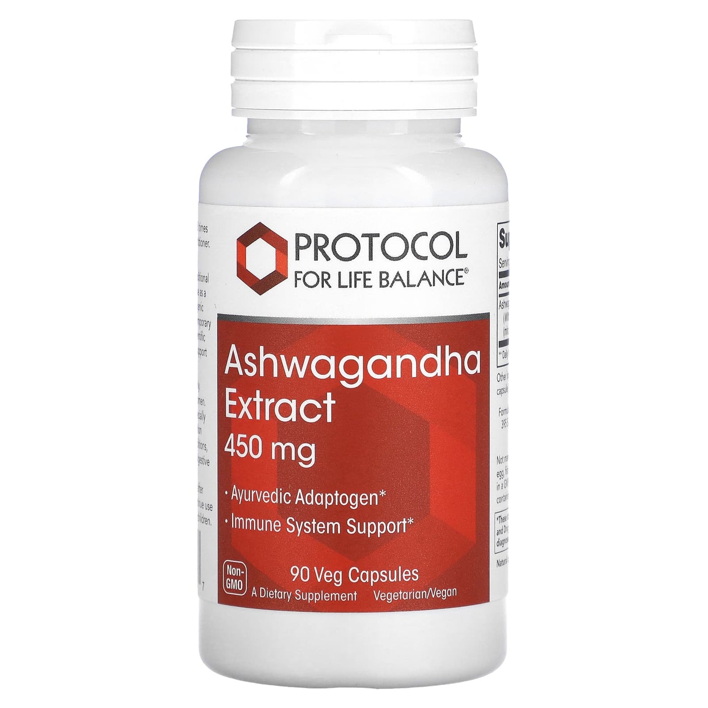 Protocol for Life Balance, Ashwagandha Extract, 450 mg , 90 Veg Capsules - Image 1