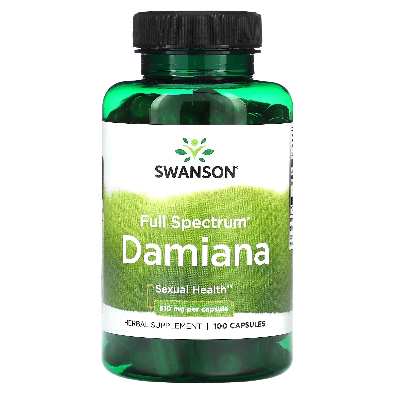 Swanson, Full Spectrum Damiana, 510 mg , 100 Capsules - Image 1