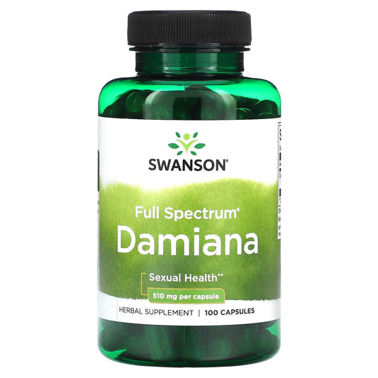 Swanson, Full Spectrum Damiana, 510 mg , 100 Capsules - Image 1
