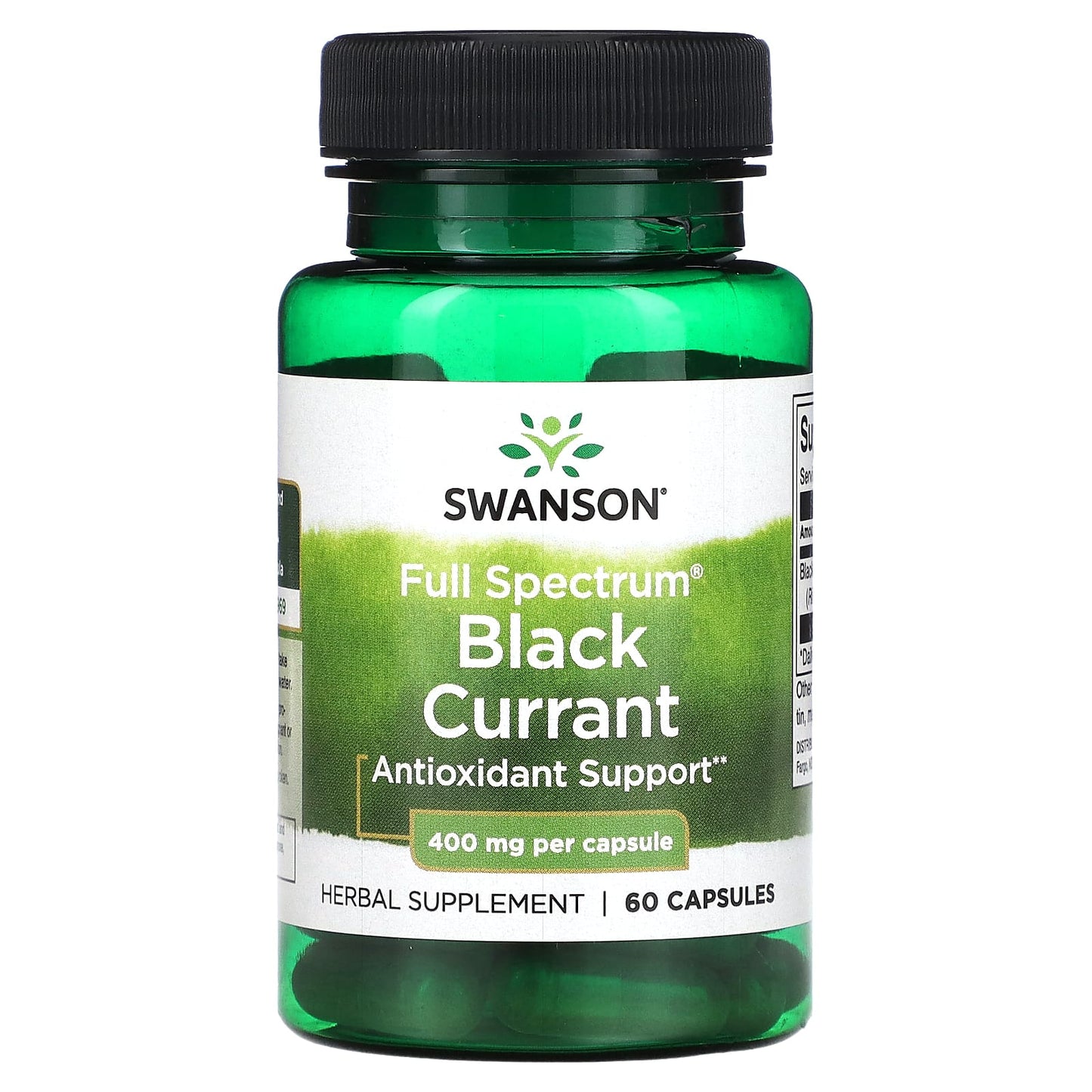 Swanson, Full Spectrum Black Currant, 400 mg, 60 Capsules - Image 1