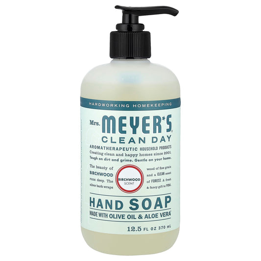 Mrs. Meyers Clean Day, Hand Soap, Birchwood, 12.5 fl oz (370 ml) - Image 1