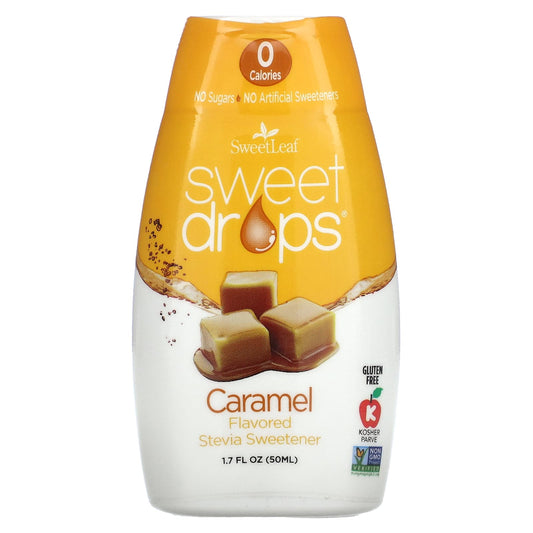 SweetLeaf Stevia, Sweet Drops, Caramel, 1.7 fl oz (50 ml) - Image 1