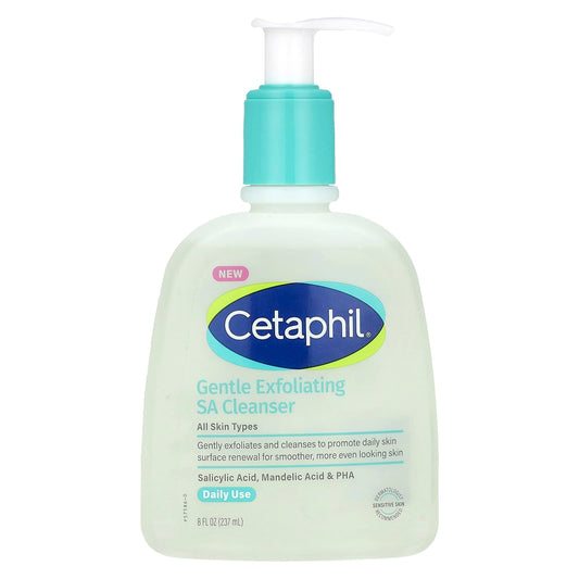 Cetaphil Gentle Exfoliating Cleanser for Sensitive Skin, 8 fl oz - Image 1