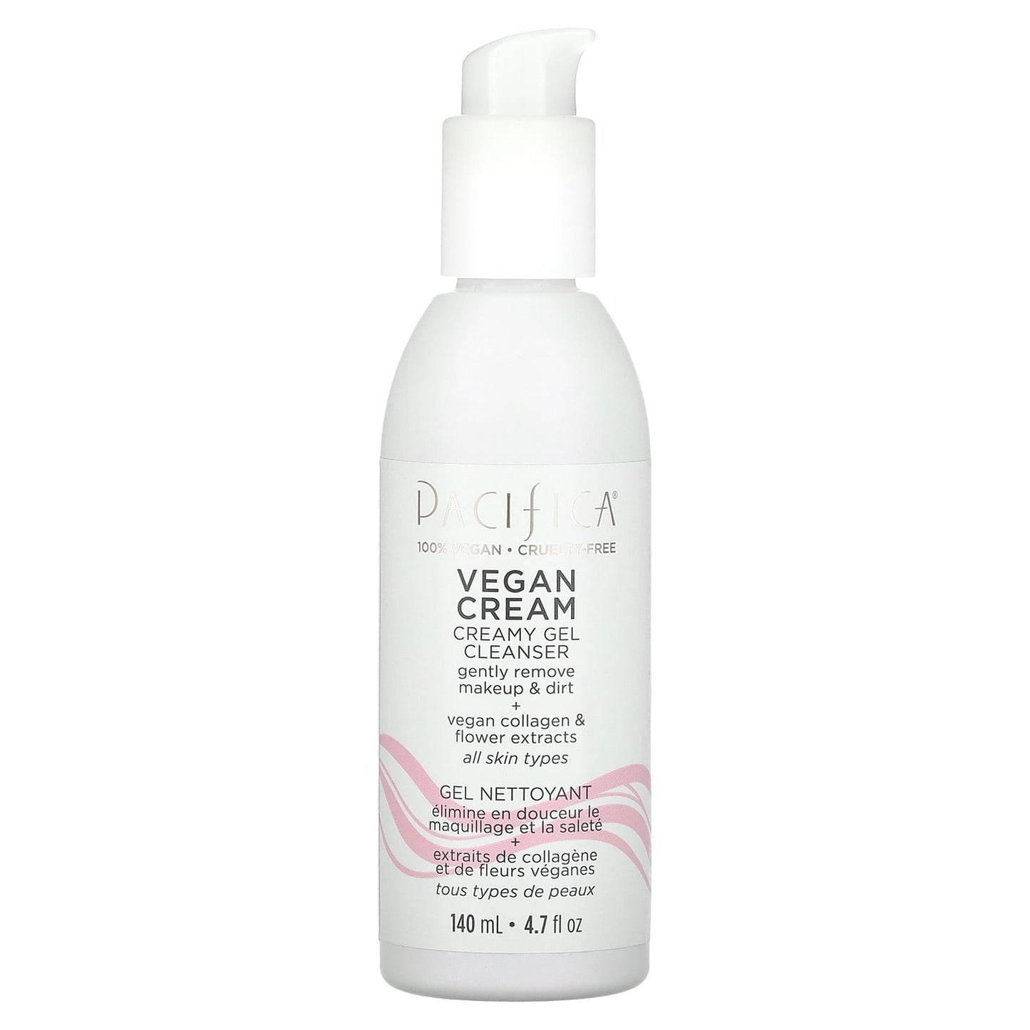 Pacifica, Vegan Cream, Creamy Gel Cleanser, 4.7 fl oz (140 ml) - Image 1