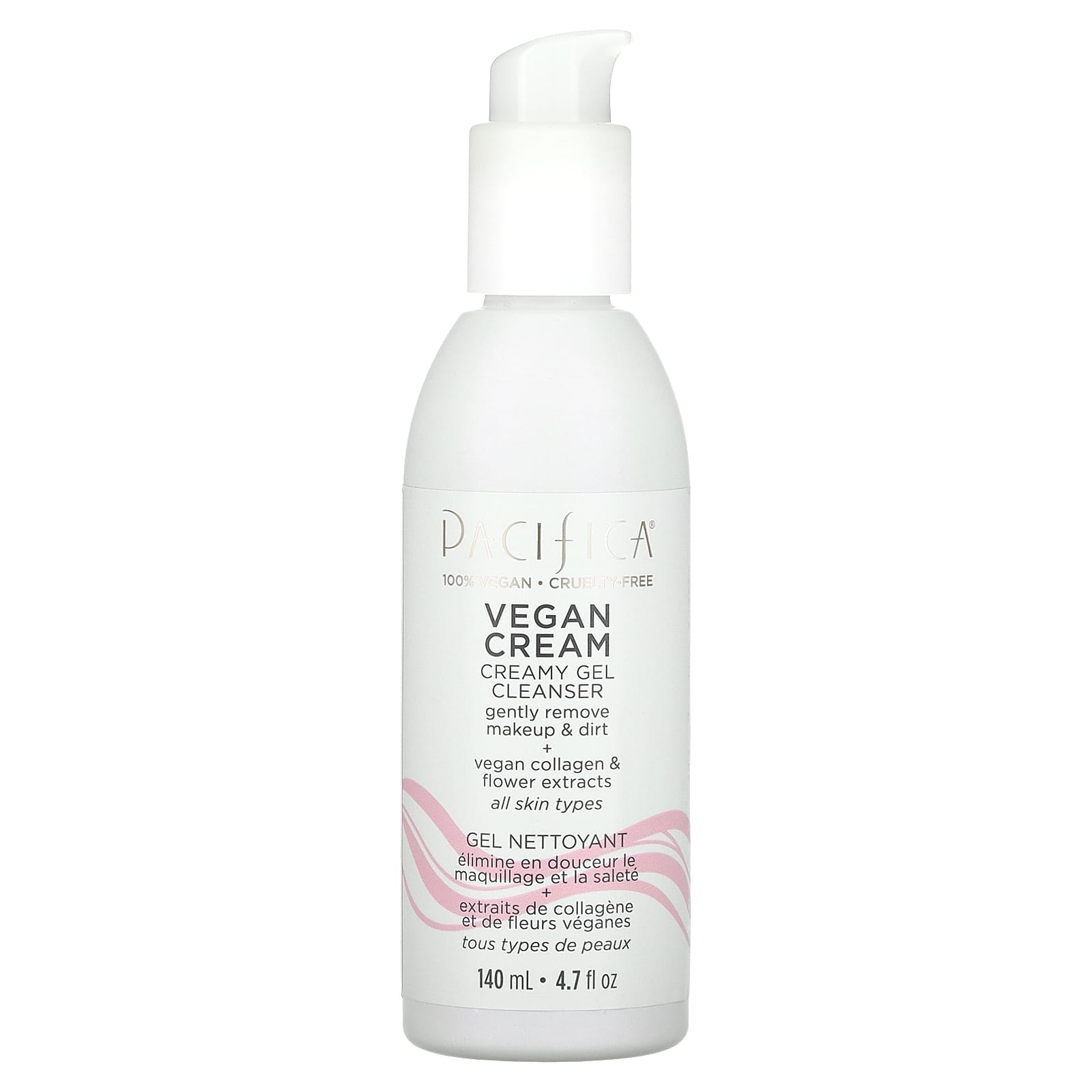Pacifica, Vegan Cream, Creamy Gel Cleanser, 4.7 fl oz (140 ml) - Image 1