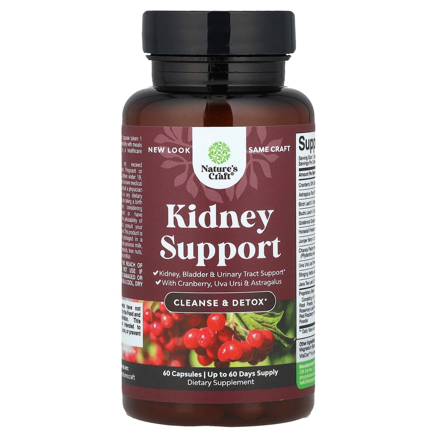 Nature's Craft, Kidney Support, 60 Capsules - Image 1