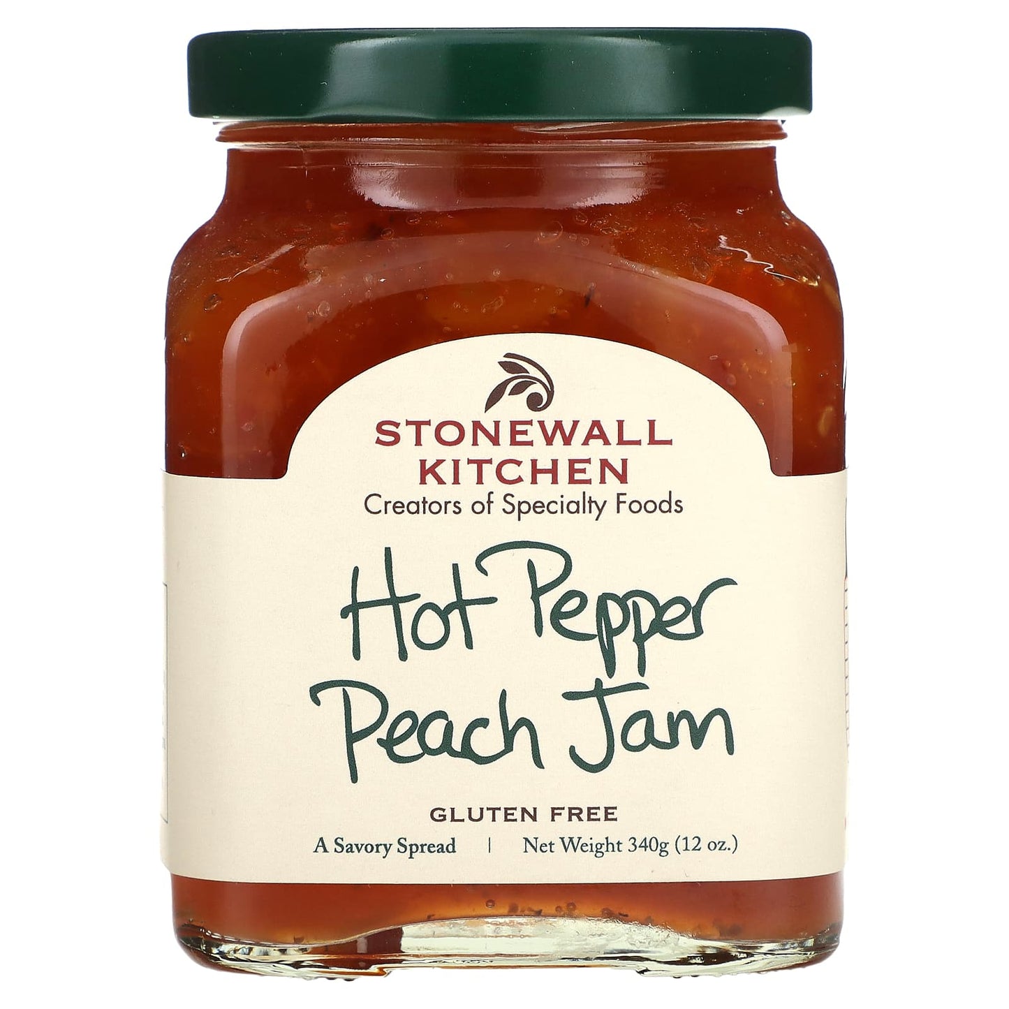 Stonewall Kitchen, Hot Pepper Peach Jam, Mild, 12 oz (340 g) - Image 1