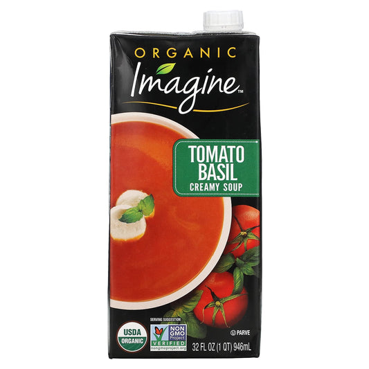 Delicious USDA Organic Tomato Basil Creamy Soup by Imagine Soups - 32 fl oz - Image 1