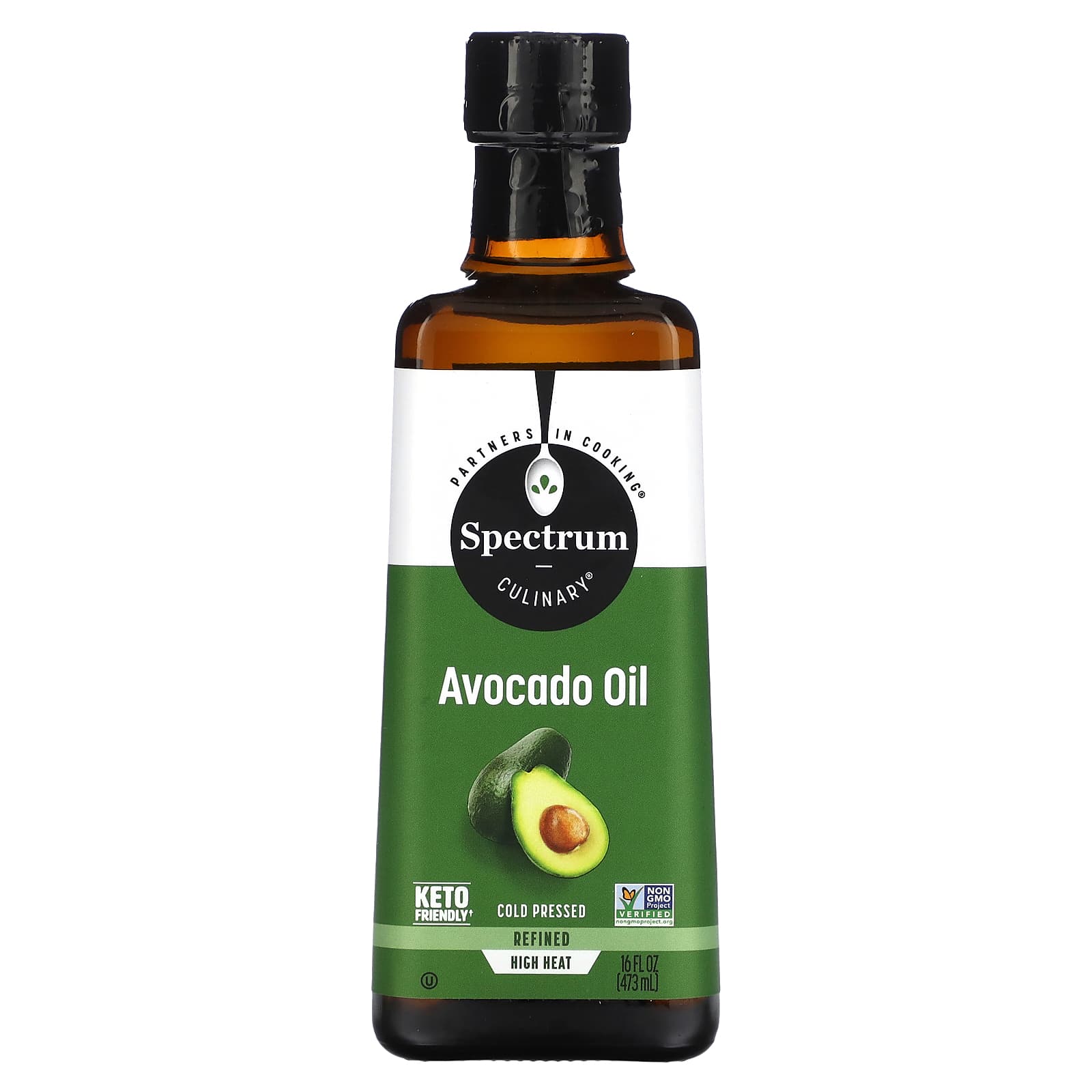 Spectrum Culinary, Avocado Cold Pressed, 16 fl oz (473 ml) - Image 1