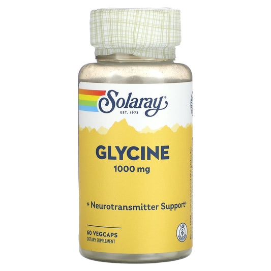 Solaray, Glycine , 1,000 mg , 60 VegCaps - Image 1