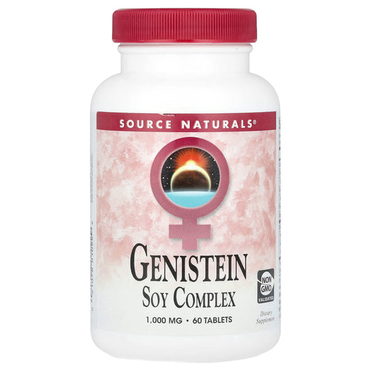 Source Naturals, Genistein Soy Complex, 60 Tablets - Image 1