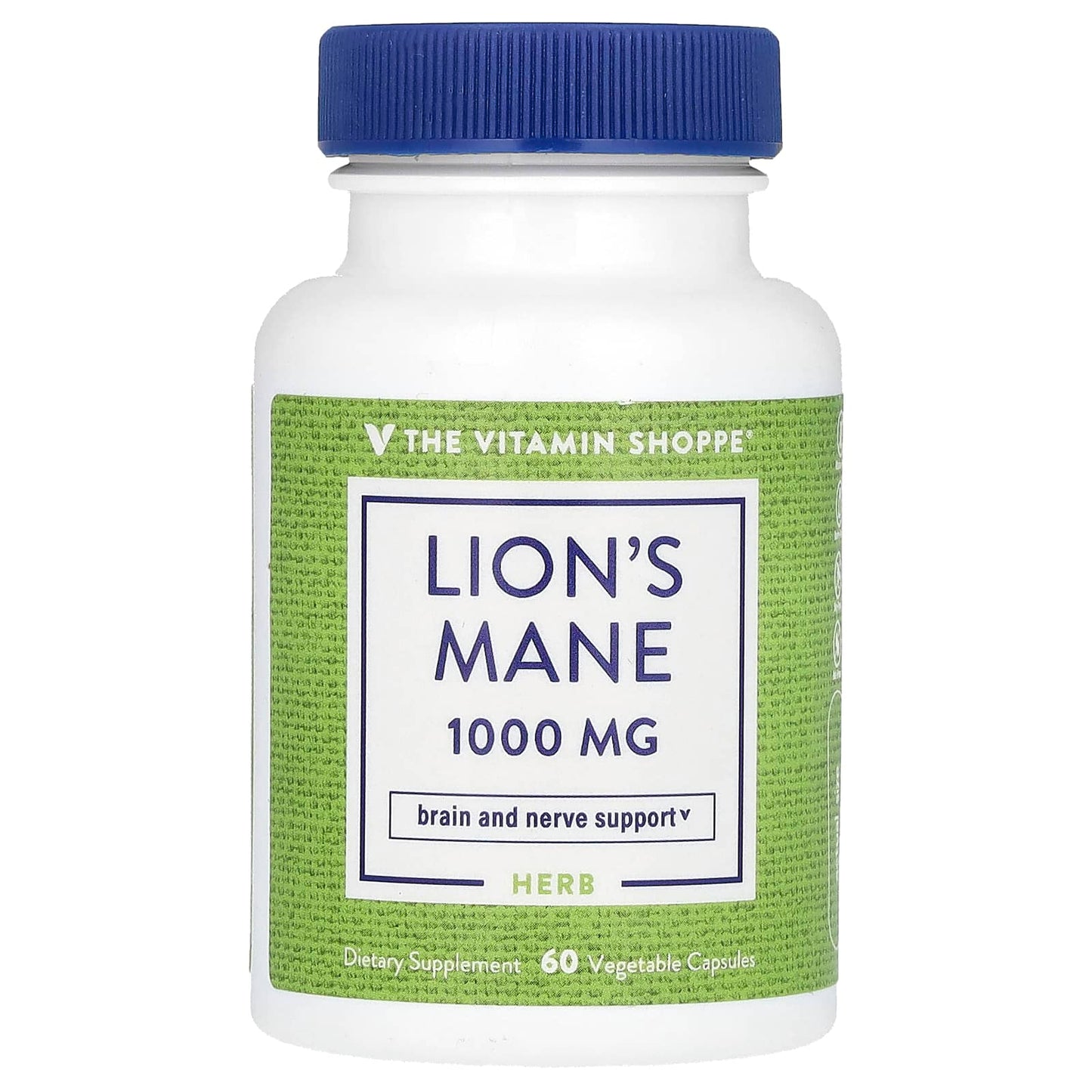 The Vitamin Shoppe, Lion's Mane, 60 Vegetable Capsules (500 mg per Capsule) - Image 1