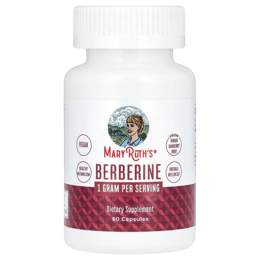 MaryRuth's, Berberine, 60 Capsules  (500 mg per Capsule) - Image 1